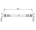 BOSCH Brzdov hadice - 222 mm BO 1987476914, 1 987 476 914