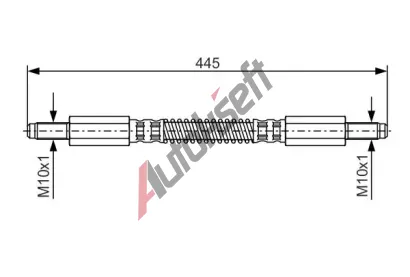 BOSCH Brzdov hadice - 445 mm BO 1987476925, 1 987 476 925