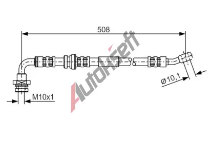 BOSCH Brzdov hadice - 508 mm BO 1987476932, 1 987 476 932