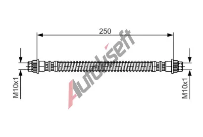 BOSCH Brzdov hadice - 250 mm BO 1987476947, 1 987 476 947