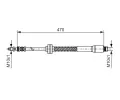 BOSCH Brzdov hadice - 470 mm BO 1987476951, 1 987 476 951