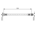 BOSCH Brzdov hadice - 335 mm BO 1987476955, 1 987 476 955