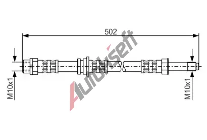 BOSCH Brzdov hadice - 502 mm BO 1987476971, 1 987 476 971