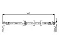 BOSCH Brzdov hadice - 460 mm BO 1987476972, 1 987 476 972