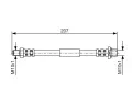 BOSCH Brzdov hadice - 207 mm BO 1987476974, 1 987 476 974