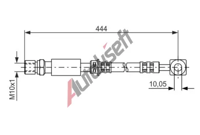 BOSCH Brzdov hadice - 444 mm BO 1987476975, 1 987 476 975