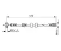 BOSCH Brzdov hadice - 540 mm BO 1987476978, 1 987 476 978