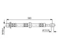 BOSCH Brzdov hadice - 500 mm BO 1987476981, 1 987 476 981