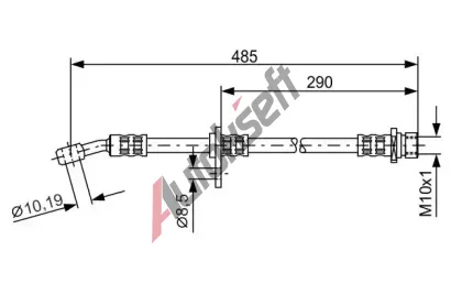 BOSCH Brzdov hadice - 485 mm BO 1987476989, 1 987 476 989