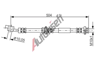 BOSCH Brzdov� hadice - 504 mm BO 1987476996, 1 987 476 996