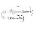 BOSCH Tan lanko - parkovac brzda BO 1987477058, 1 987 477 058