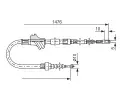 BOSCH Tan lanko - parkovac brzda BO 1987477064, 1 987 477 064