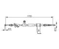 BOSCH Tan lanko - parkovac brzda BO 1987477111, 1 987 477 111