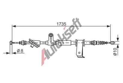 BOSCH Tan lanko - parkovac brzda BO 1987477112, 1 987 477 112