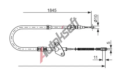 BOSCH Tan lanko - parkovac brzda BO 1987477118, 1 987 477 118