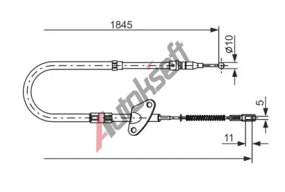 BOSCH Tan lanko - parkovac brzda BO 1987477119, 1 987 477 119