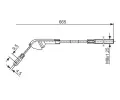 BOSCH Tažné lanko - parkovací brzda BO 1987477142, 1 987 477 142