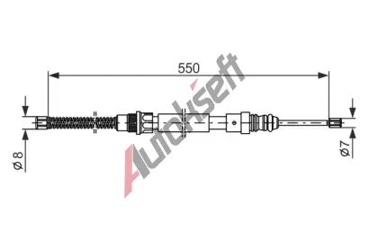 BOSCH Tan lanko - parkovac brzda BO 1987477147, 1 987 477 147