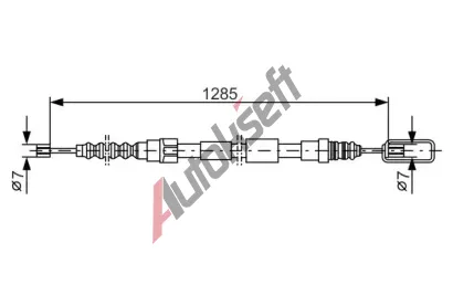 BOSCH Tan lanko - parkovac brzda BO 1987477155, 1 987 477 155