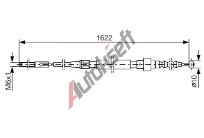 BOSCH Tan lanko - parkovac brzda BO 1987477167, 1 987 477 167