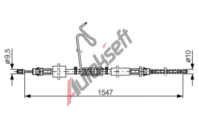 BOSCH Tan lanko - parkovac brzda BO 1987477174, 1 987 477 174