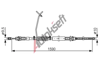 BOSCH Tan lanko - parkovac brzda BO 1987477175, 1 987 477 175