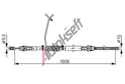 BOSCH Tan lanko - parkovac brzda BO 1987477180, 1 987 477 180