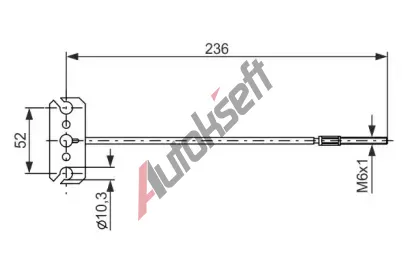 BOSCH Tan lanko - parkovac brzda BO 1987477226, 1 987 477 226