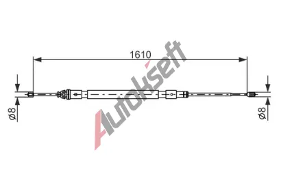 BOSCH Tan lanko - parkovac brzda BO 1987477238, 1 987 477 238