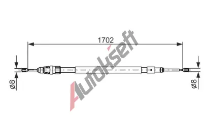 BOSCH Tan lanko - parkovac brzda BO 1987477239, 1 987 477 239