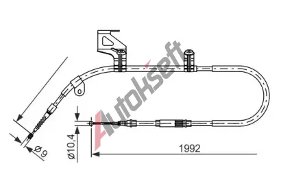 BOSCH Tan lanko - parkovac brzda BO 1987477244, 1 987 477 244