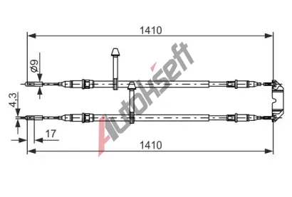 BOSCH Tan lanko - parkovac brzda BO 1987477245, 1 987 477 245