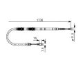 BOSCH Tan lanko - parkovac brzda BO 1987477257, 1 987 477 257