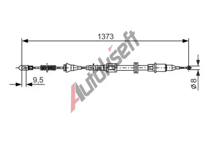 BOSCH Tan lanko - parkovac brzda BO 1987477309, 1 987 477 309