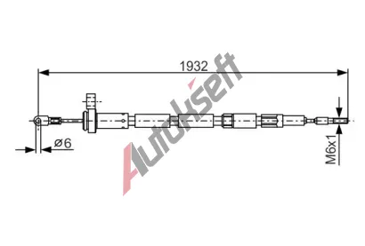 BOSCH Tan lanko - parkovac brzda BO 1987477346, 1 987 477 346