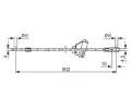 Tan lanko parkovac brzdy BOSCH ‐ BO 1987477349