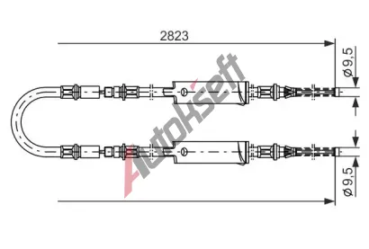 BOSCH Tan lanko - parkovac brzda BO 1987477369, 1 987 477 369