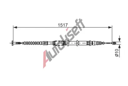 BOSCH Tan lanko - parkovac brzda BO 1987477382, 1 987 477 382