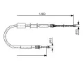 BOSCH Tan lanko - parkovac brzda BO 1987477383, 1 987 477 383