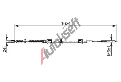 BOSCH Tan lanko - parkovac brzda BO 1987477407, 1987477407