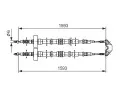 BOSCH Tan lanko - parkovac brzda BO 1987477527, 1987477527