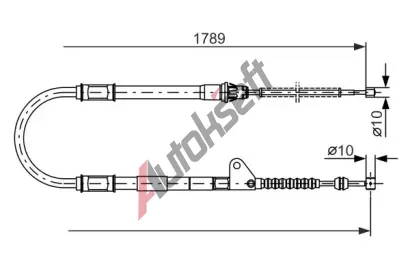 BOSCH Tan lanko - parkovac brzda BO 1987477540, 1987477540