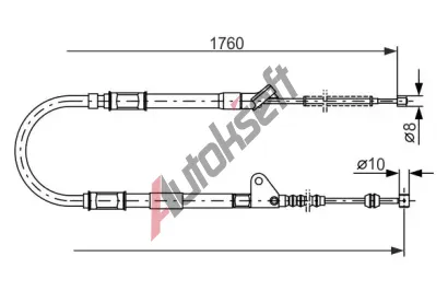 BOSCH Tan lanko - parkovac brzda BO 1987477541, 1 987 477 541