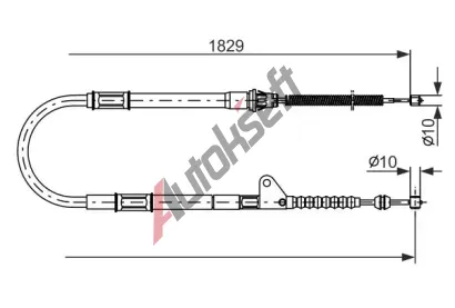 BOSCH Tan lanko - parkovac brzda BO 1987477545, 1987477545