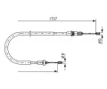 BOSCH Tan lanko - parkovac brzda BO 1987477587, 1987477587