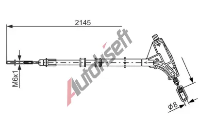 BOSCH Tan lanko - parkovac brzda BO 1987477592, 1987477592