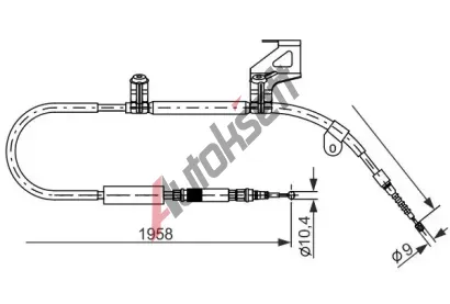 BOSCH Tan lanko - parkovac brzda BO 1987477604, 1987477604