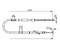 BOSCH Tan lanko - parkovac brzda BO 1987477611, 1987477611