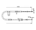 BOSCH Tan lanko - parkovac brzda BO 1987477614, 1987477614