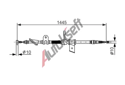 BOSCH Tan lanko - parkovac brzda BO 1987477624, 1987477624